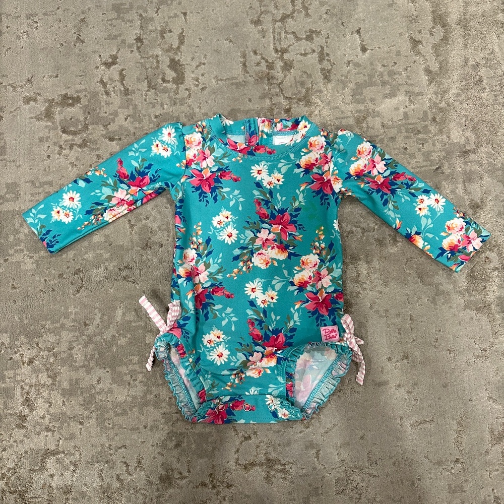 NWOT Ruffle Butts Long Sleeve One Piece Rash Guard